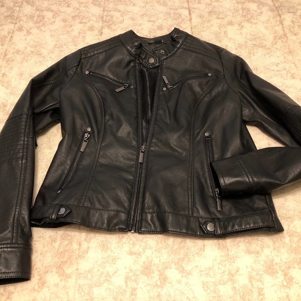 JOUJOU Black Vegan Leather Jacket